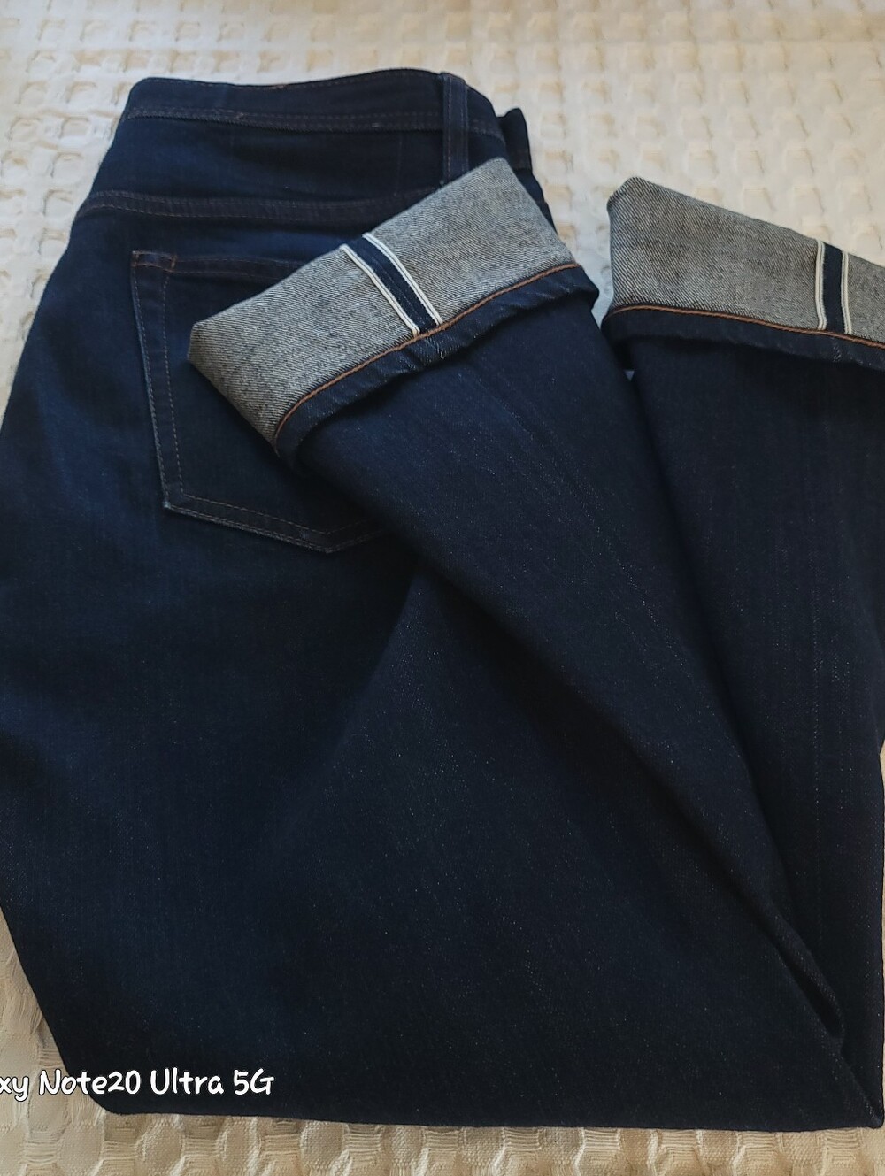The Unbranded Brand UB222 Tapered Indigo Stretch Selvedge Raw Denim Jeans 30